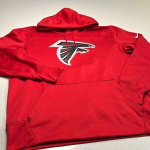 Nike NFL Atlanta Falcons Logo Ref Hoodie Sweatshirt Mens Large